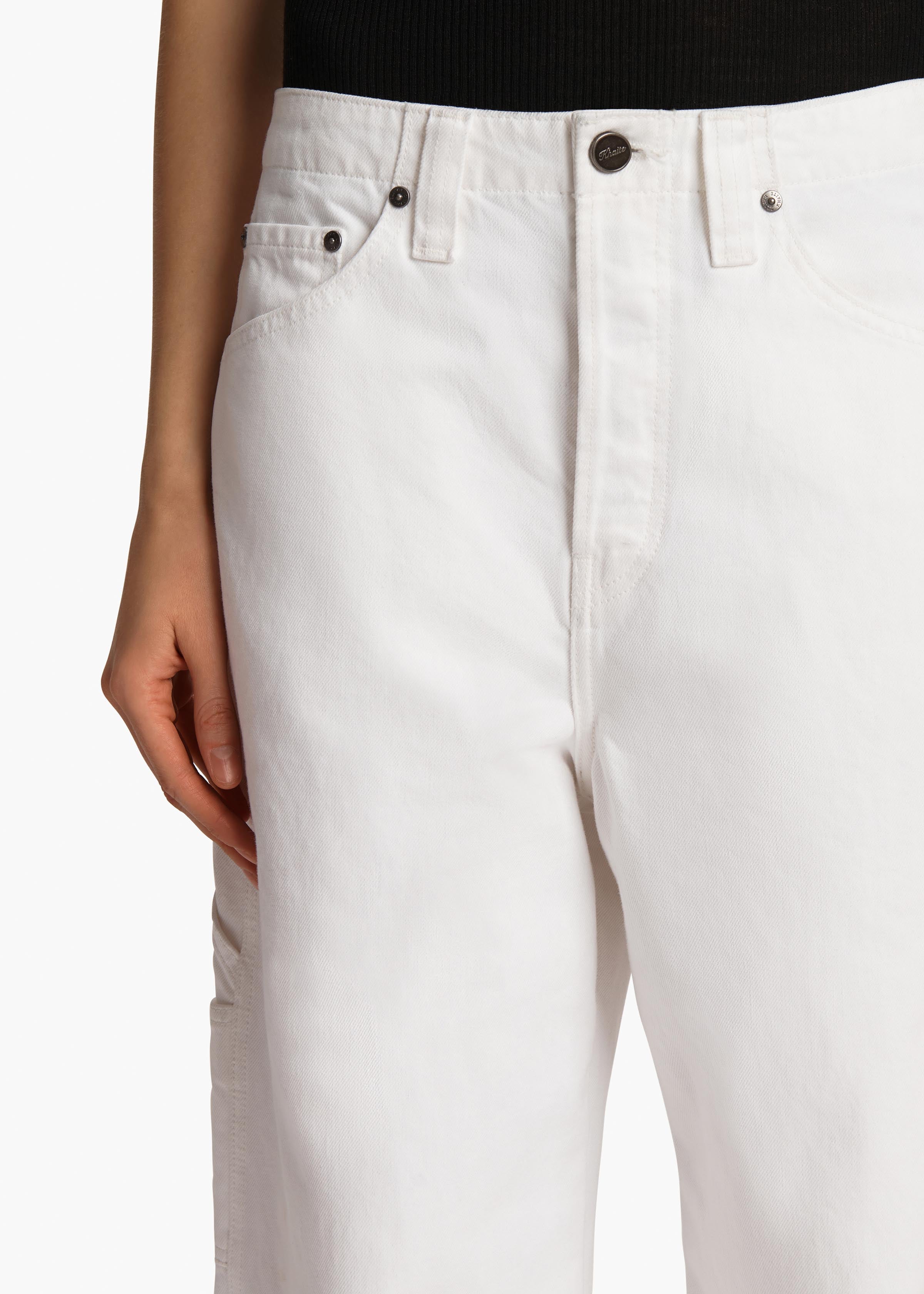 Sowen Jean in White DETAILED VIEW 1